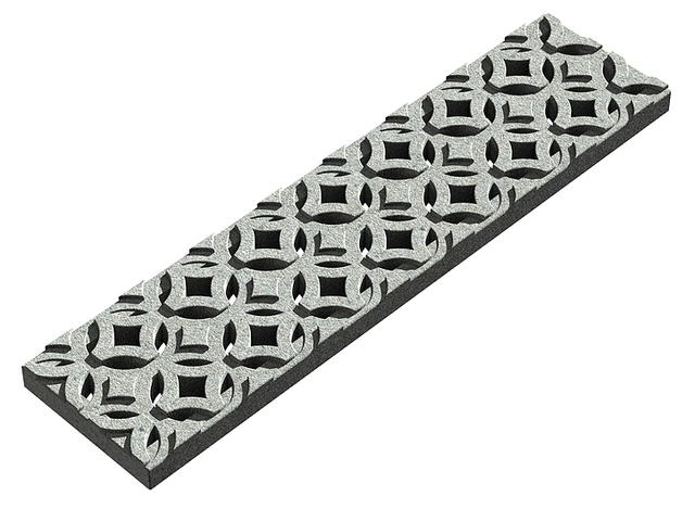 Trench Grate in Pattern (KEYHOLES-122)