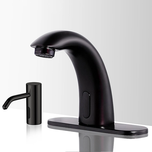 Touchless Faucet + Manual Soap Dispenser - Oil Rubbed Bronze