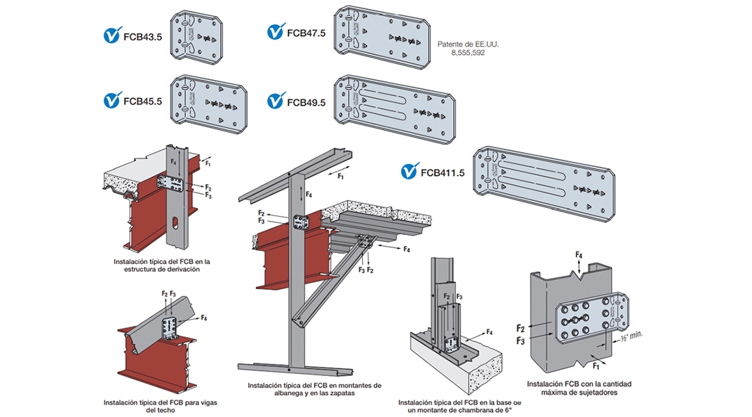 Conectores para Muro Cortina