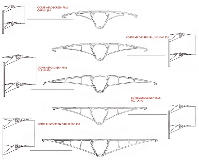 Modelos de Quiebravistas Aeroscreen Plus - Hunter Douglas