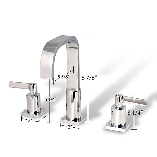 Kimberley Chrome Finish Bathroom Sink Faucet