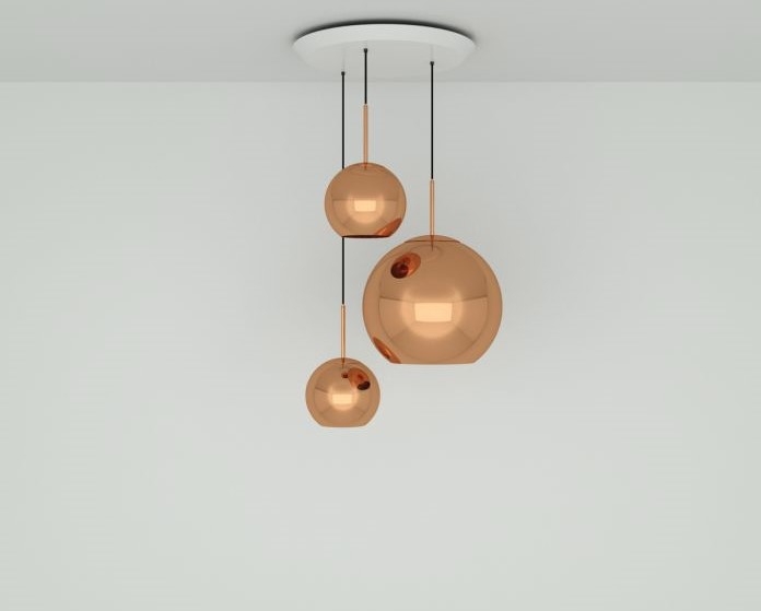 Pendant Systems and Chandeliers - Copper