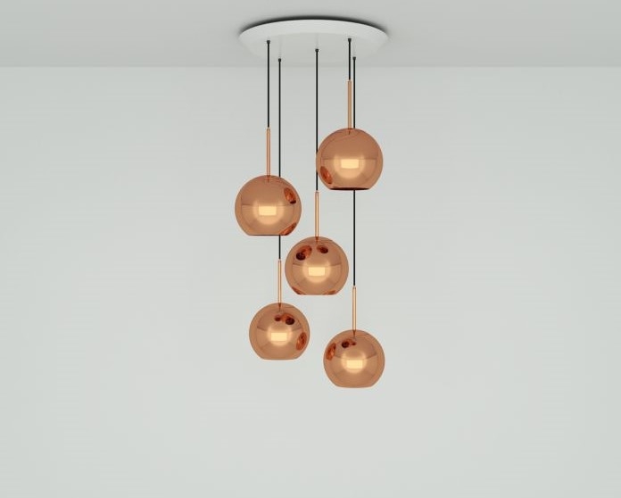 Pendant Systems and Chandeliers - Copper