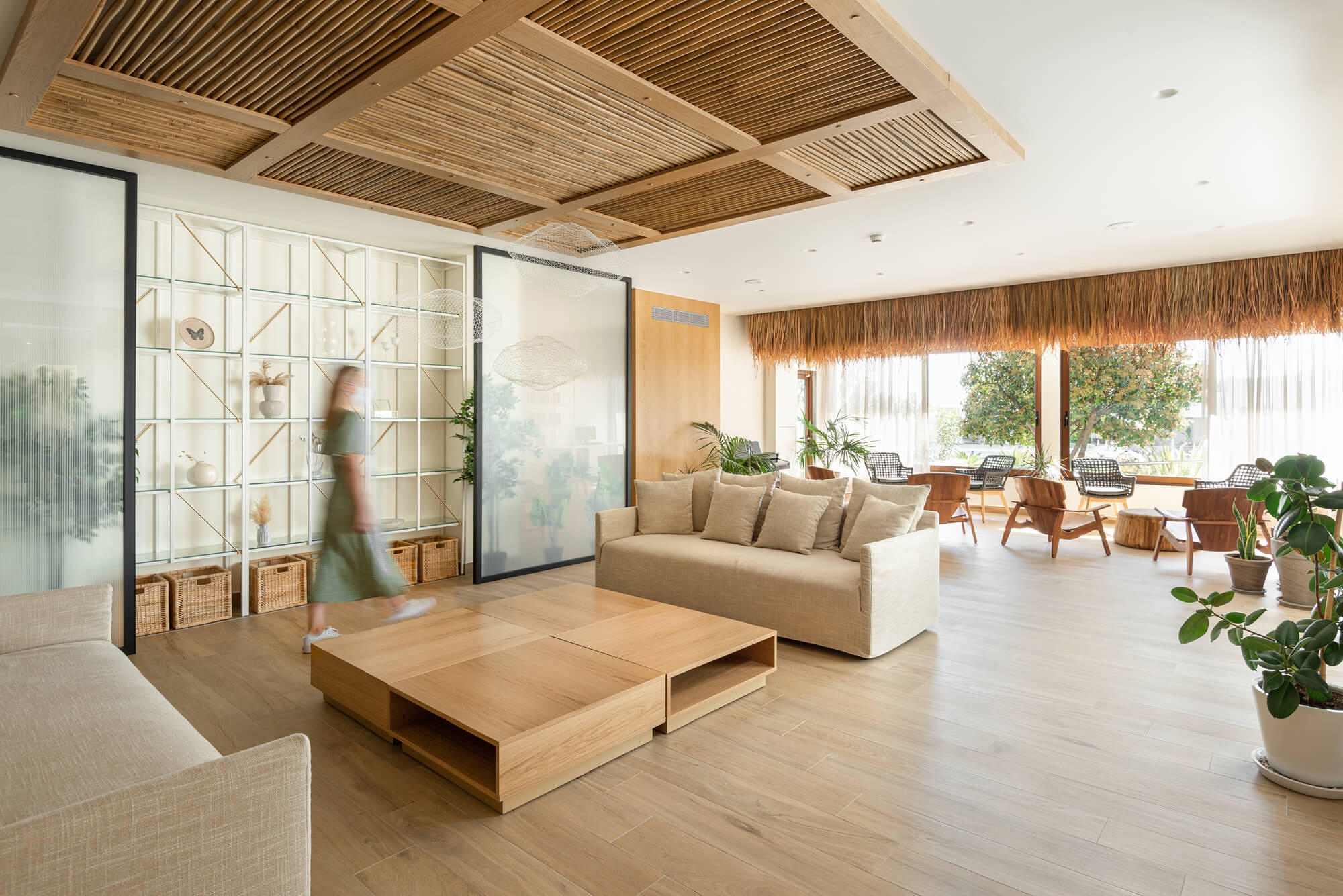 Natural Materials in Antigoni Beach Resort