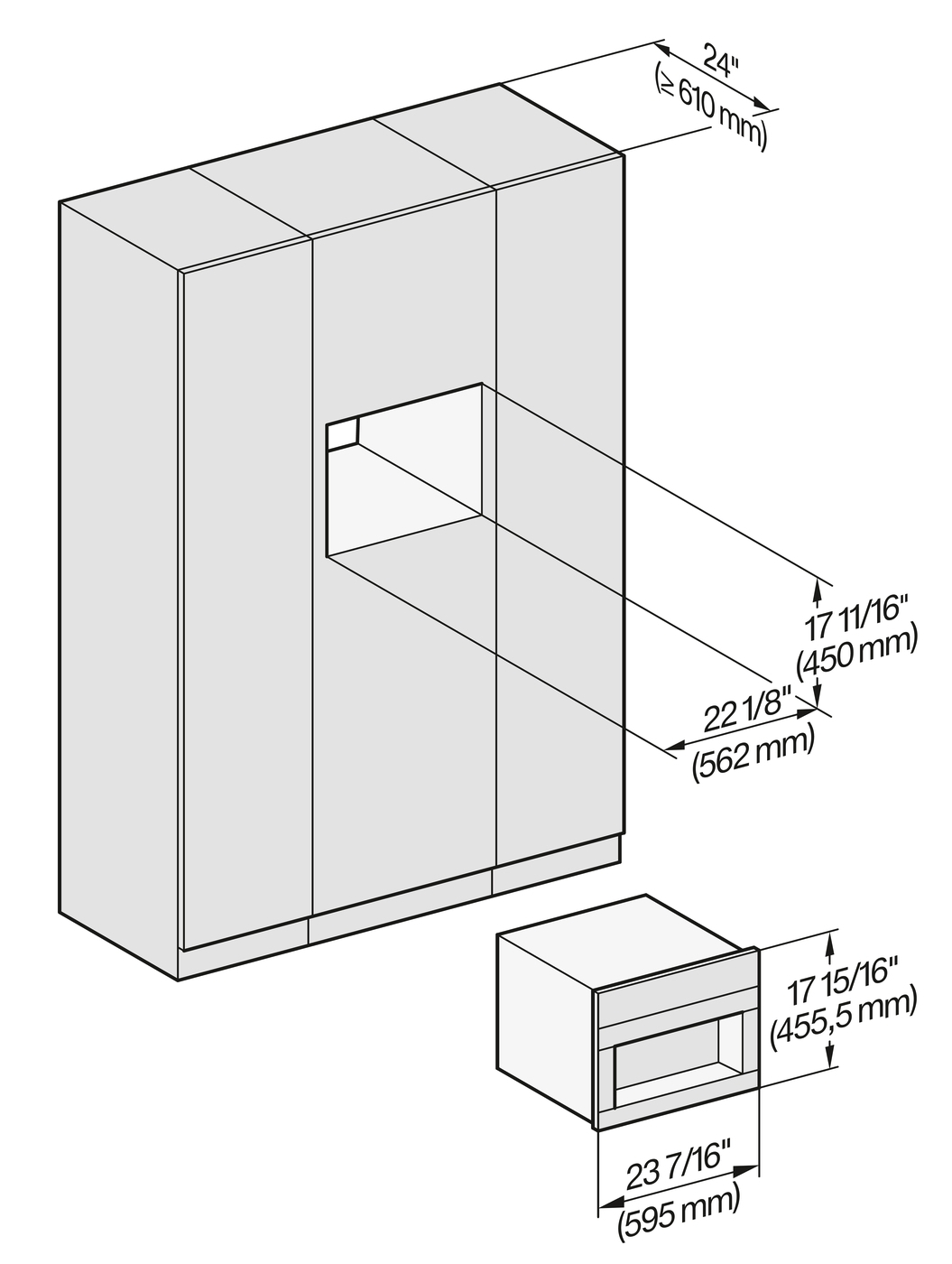 Máquina de café empotrable