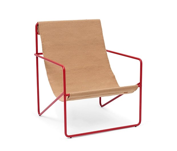 Ferm Living Lounge Chairs - Desert Poppy Red Sand