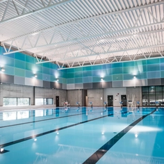 Perforated Metal Panels in Hundvåg Swimming Pool