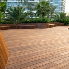 Thermally Modified Wood Decking - Ash