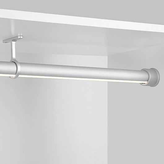LED Lighted Rod for Closets and Storage Spaces