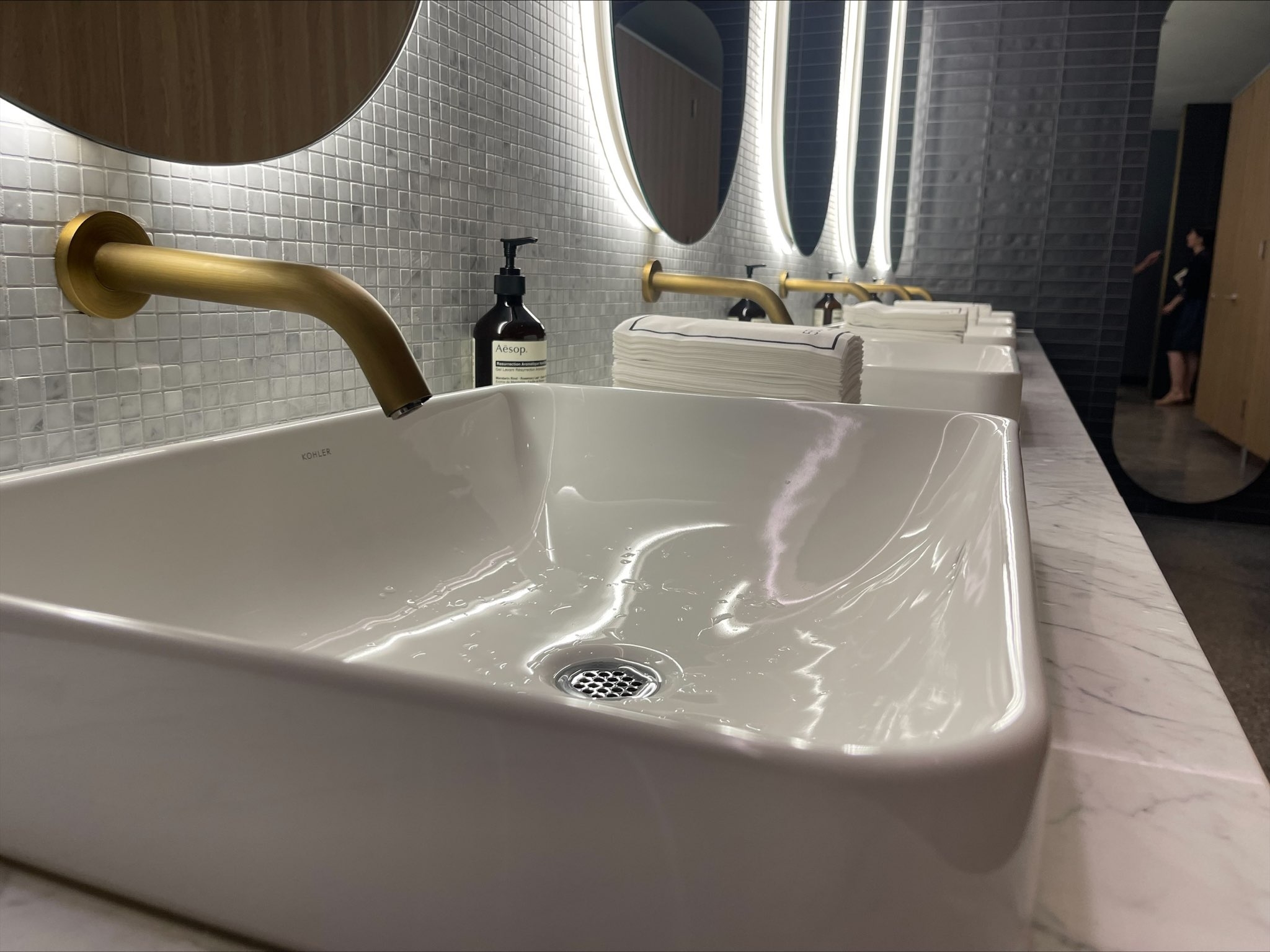 Wall-mount Faucets in 550 Madison Avenue Restrooms