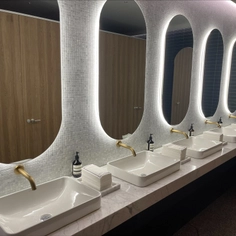 Wall-mount Faucets in 550 Madison Avenue Restrooms