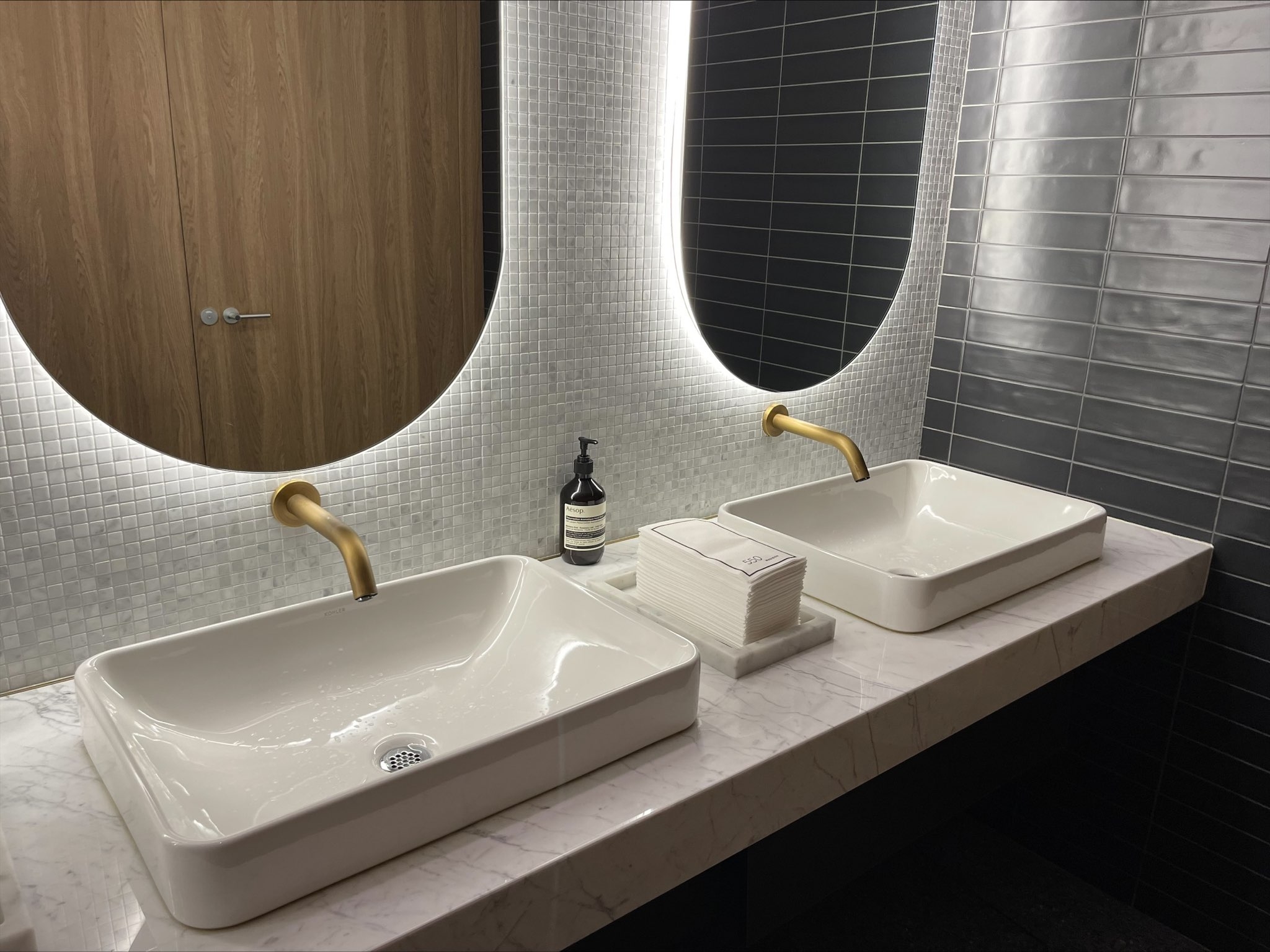 Wall-mount Faucets in 550 Madison Avenue Restrooms