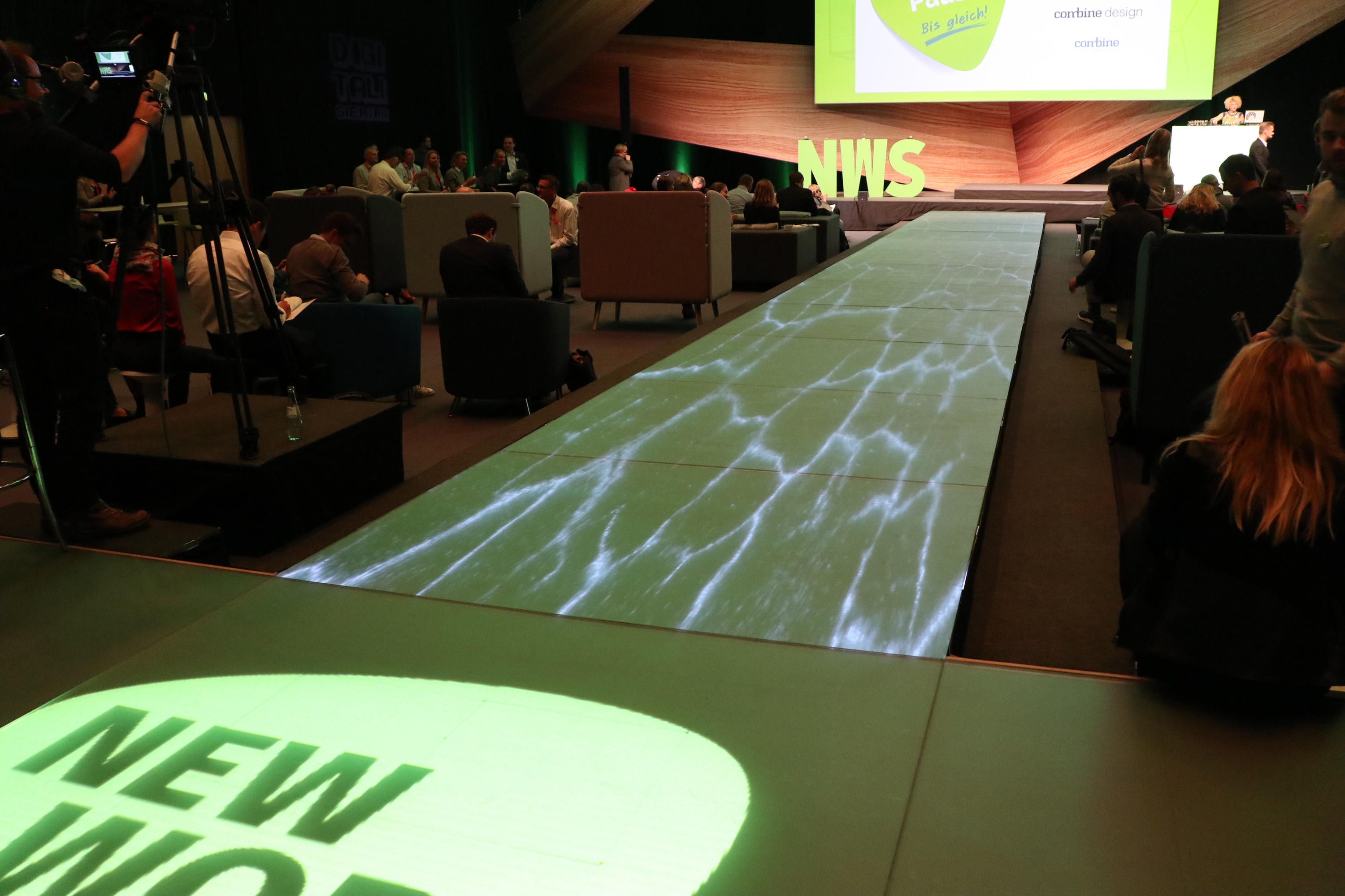 Video Floor in Orgatec Walkway