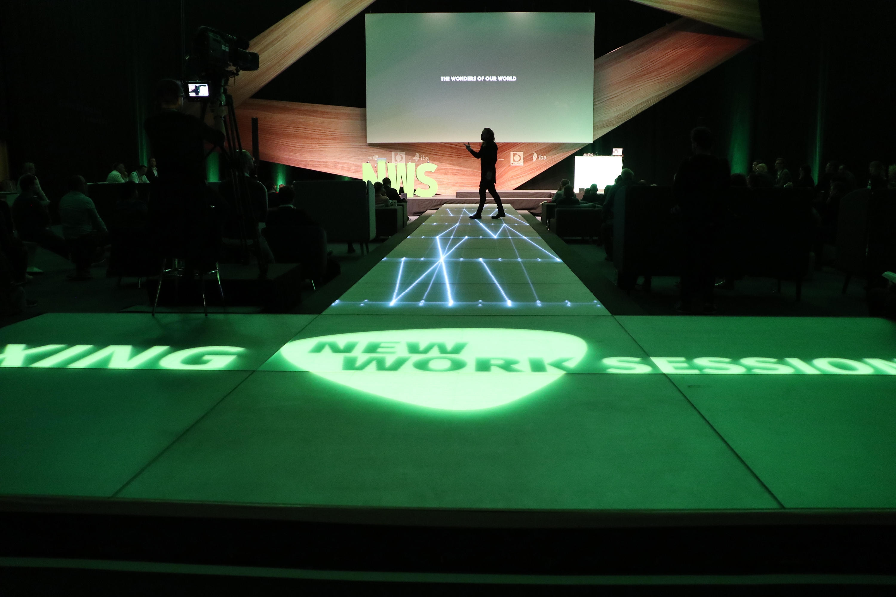 Video Floor in Orgatec Walkway