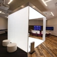 Glass Video Panels in Dell Cube
