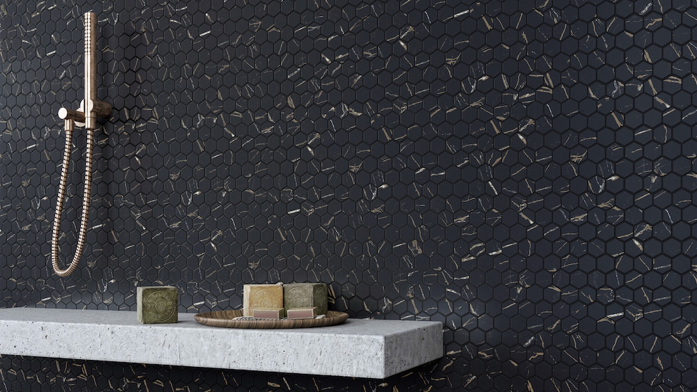 Mosaicos decorativos para muros interiores