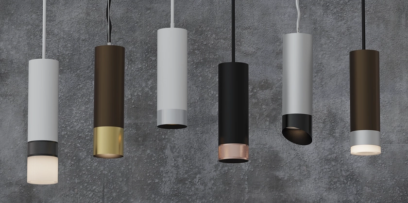 Led cylinder top pendant lights