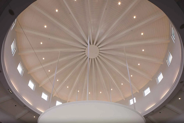 Downlights in Domed Ceiling | Photographer: Michael Caronchi