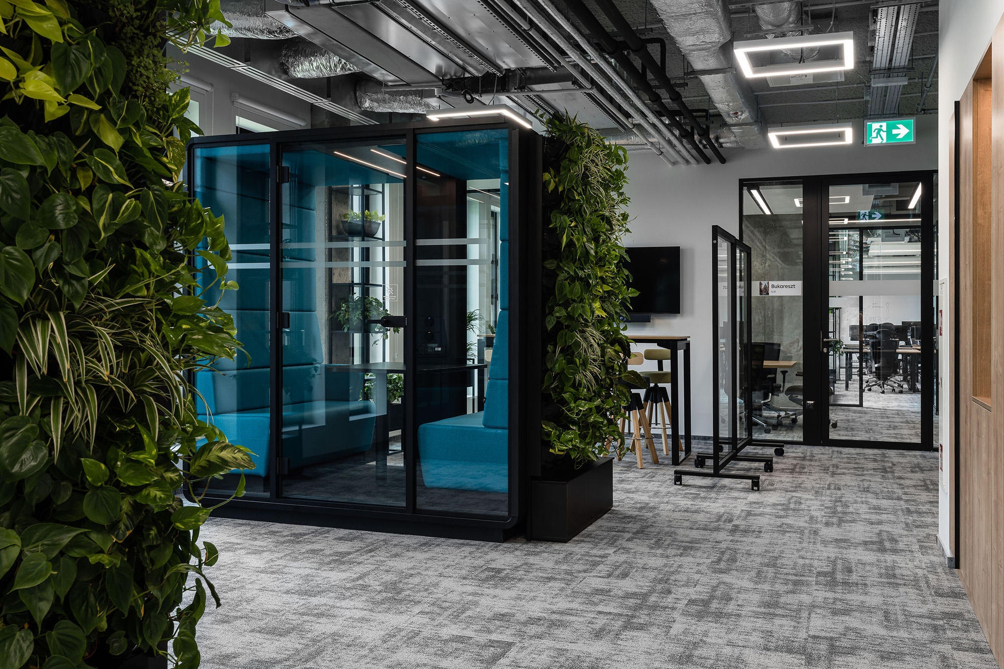Workpods in Raiffeisen Bank International Office