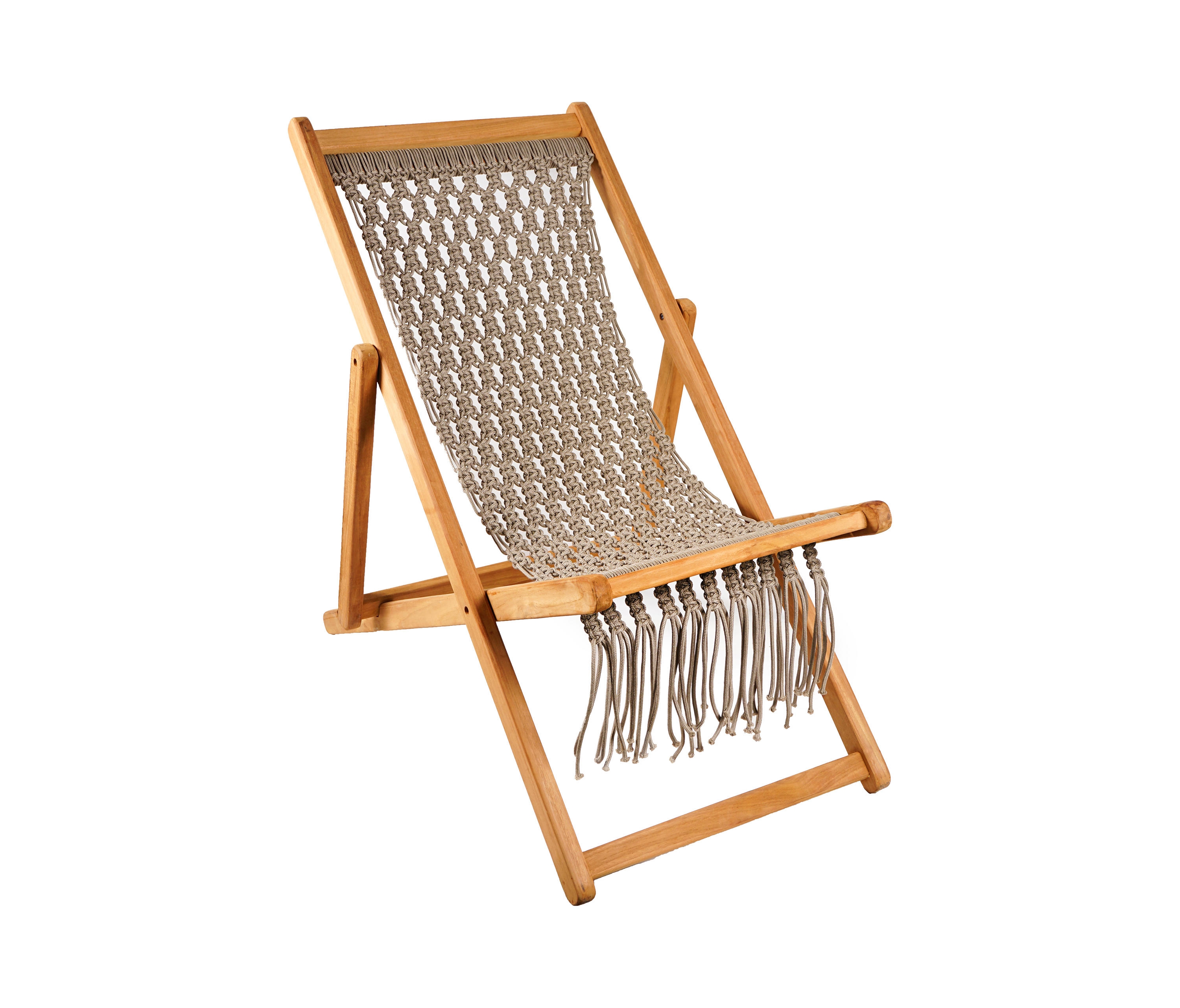 Sun Loungers and Stools with Macrame Weaving - Fes