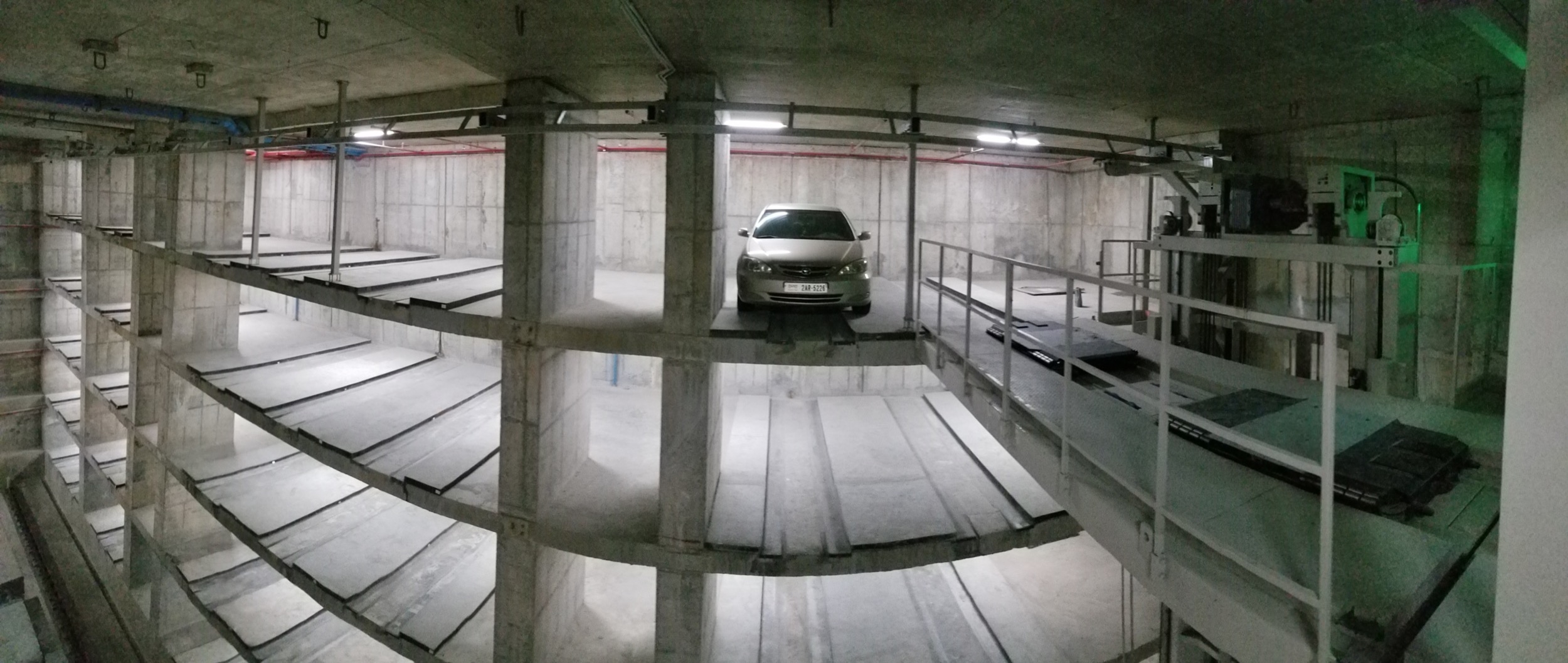 Robotic Parking System in Mixed-Use Building
