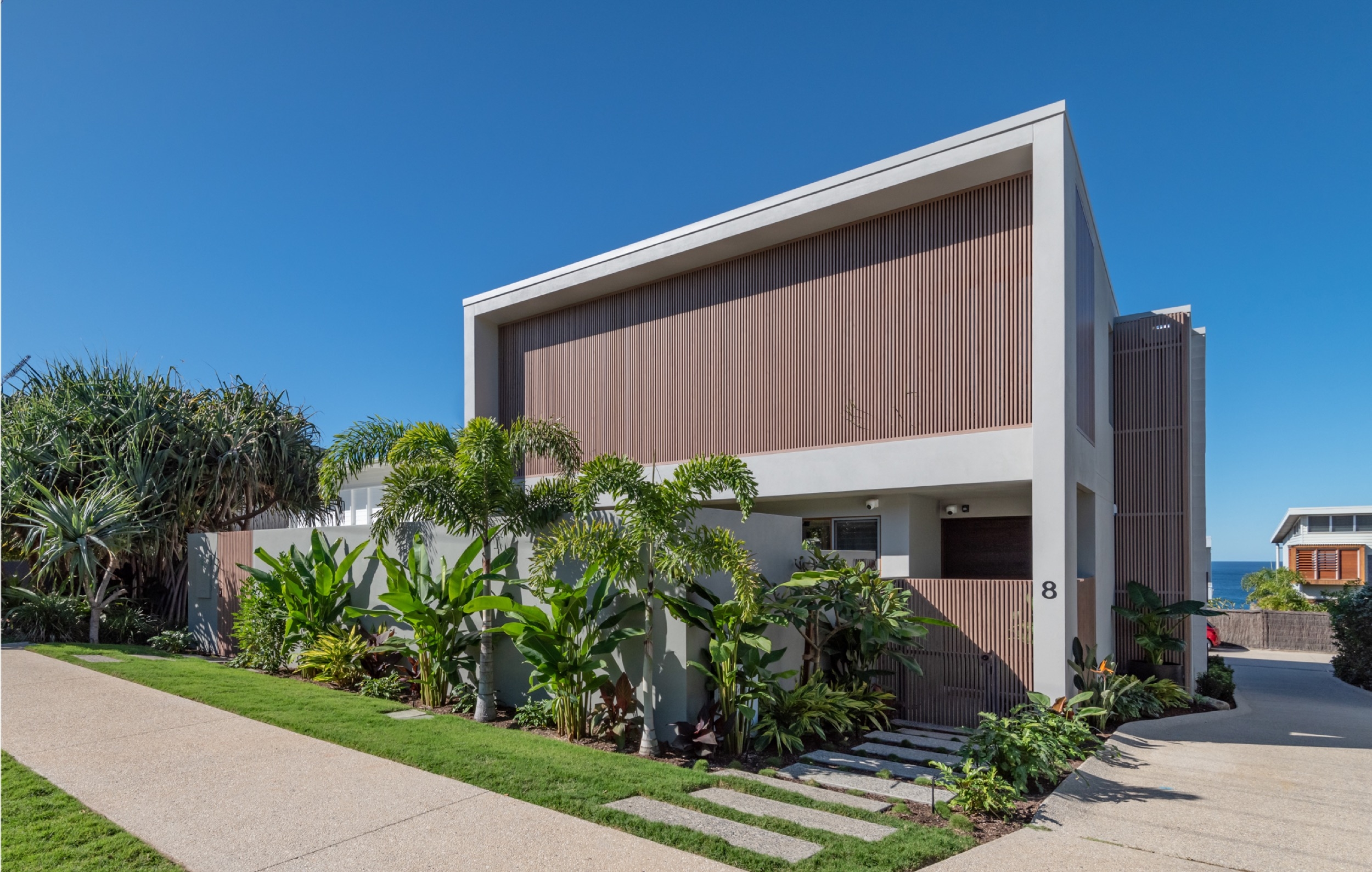 Architectural Battens and Aluminum Decking in Private Home