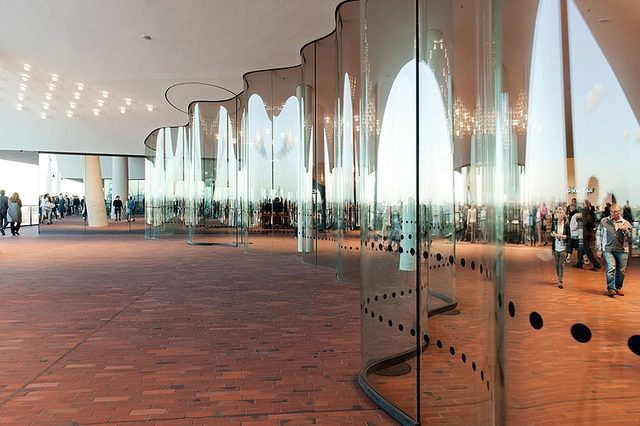 Access control systems in the Plaza of the Elbphilharmonie concert hall
