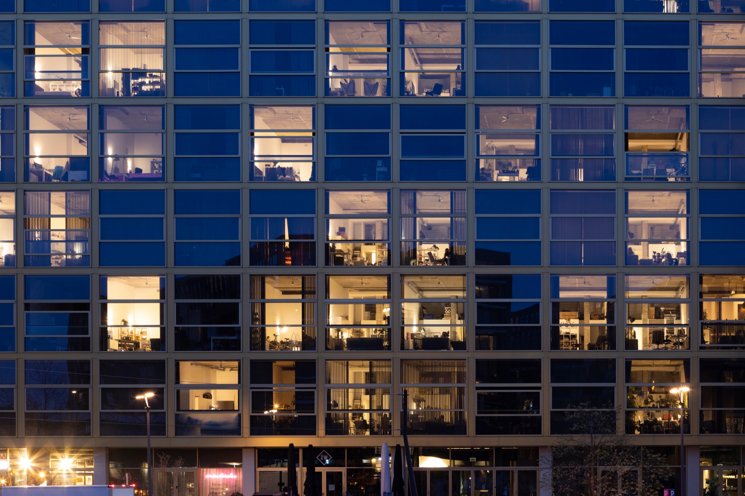Vertical Blinds in Woongebouw Lighting