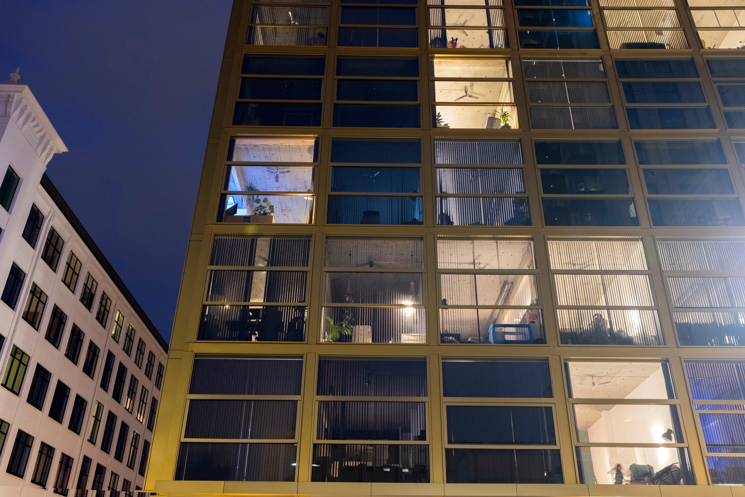 Vertical Blinds in Woongebouw Lighting