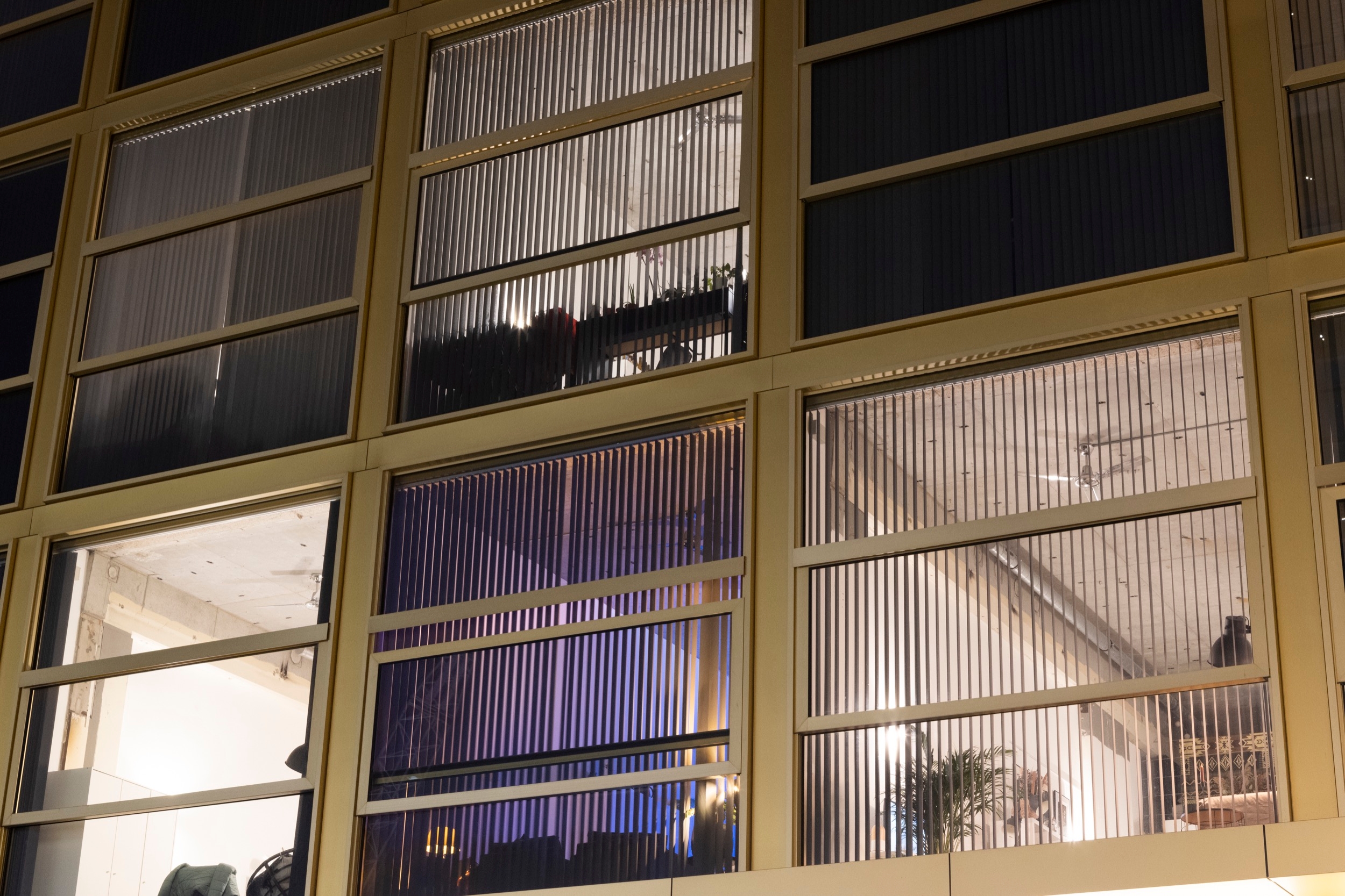 Vertical Blinds in Woongebouw Lighting