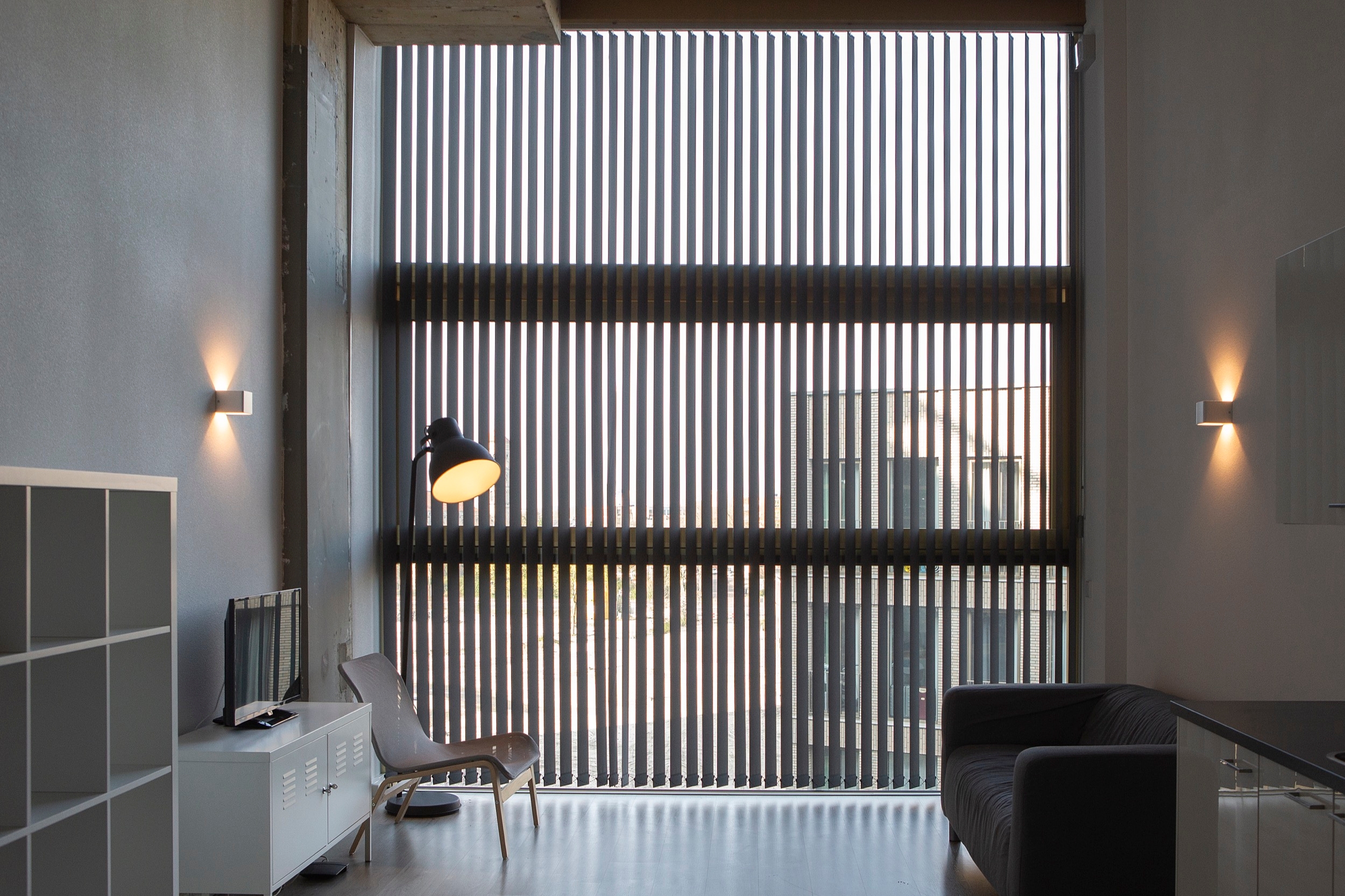 Vertical Blinds in Woongebouw Lighting