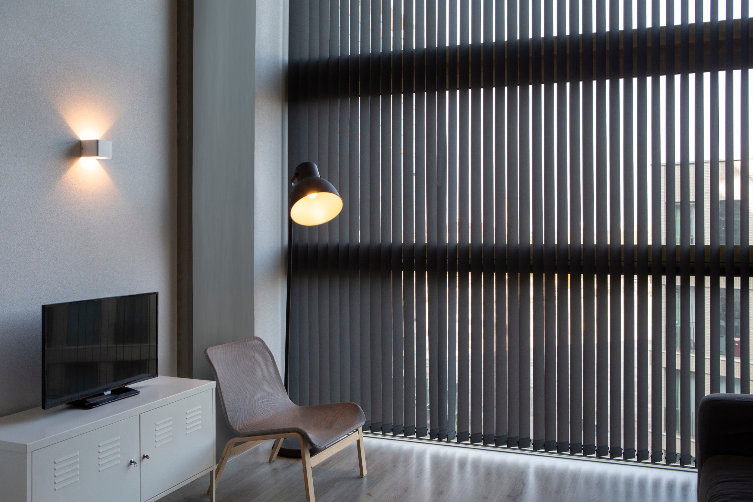 Vertical Blinds in Woongebouw Lighting