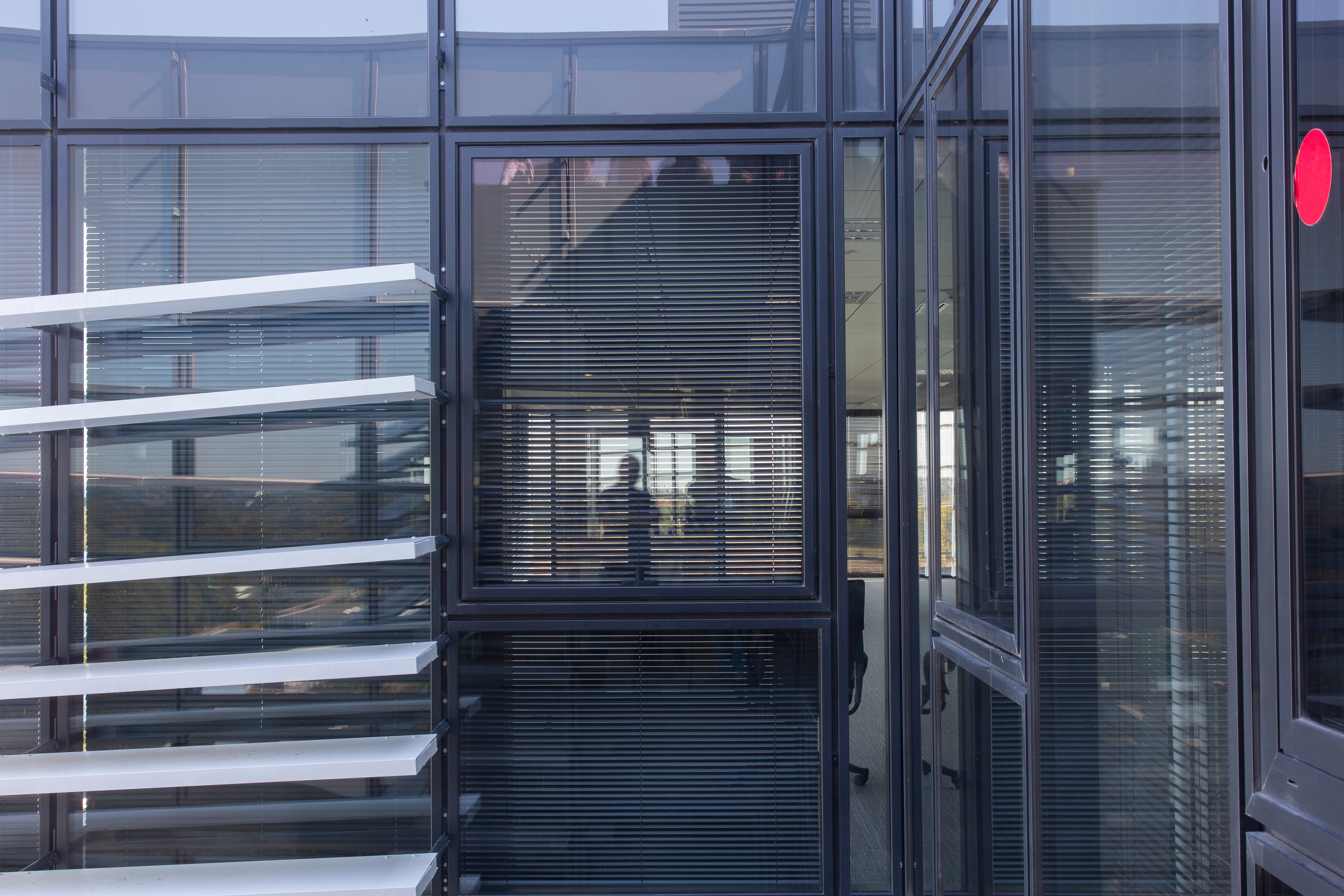 Aluminum Venetian Blinds in Thales Buildings
