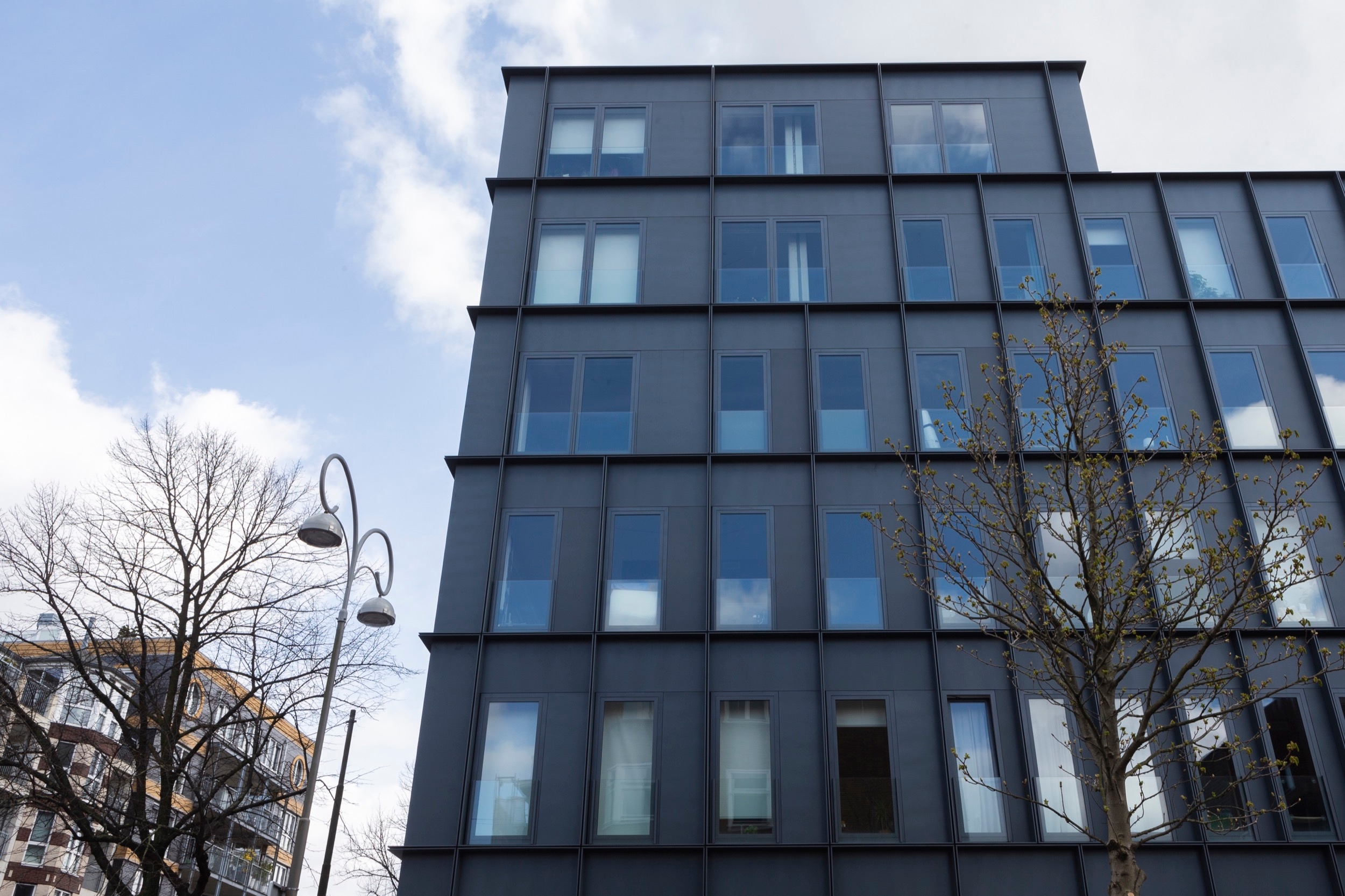 Roller Shades in DC Van Hall Building