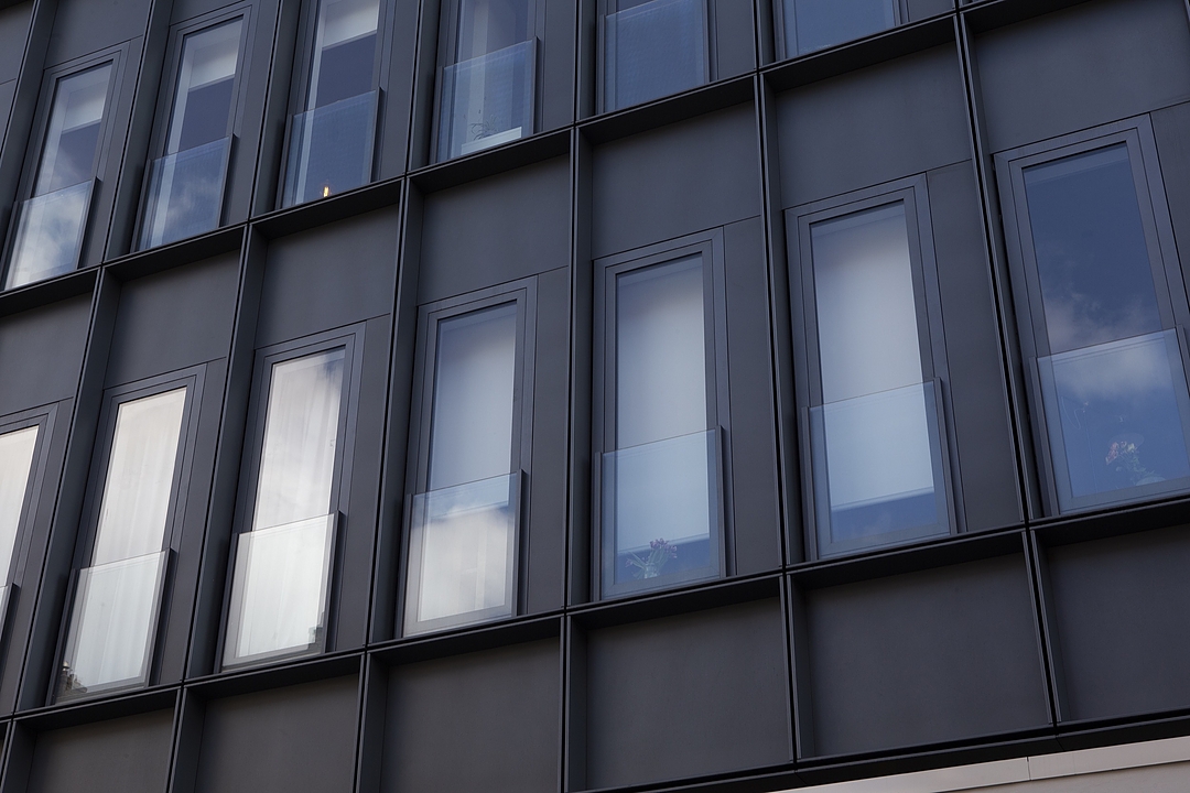 Roller Shades in DC Van Hall Building