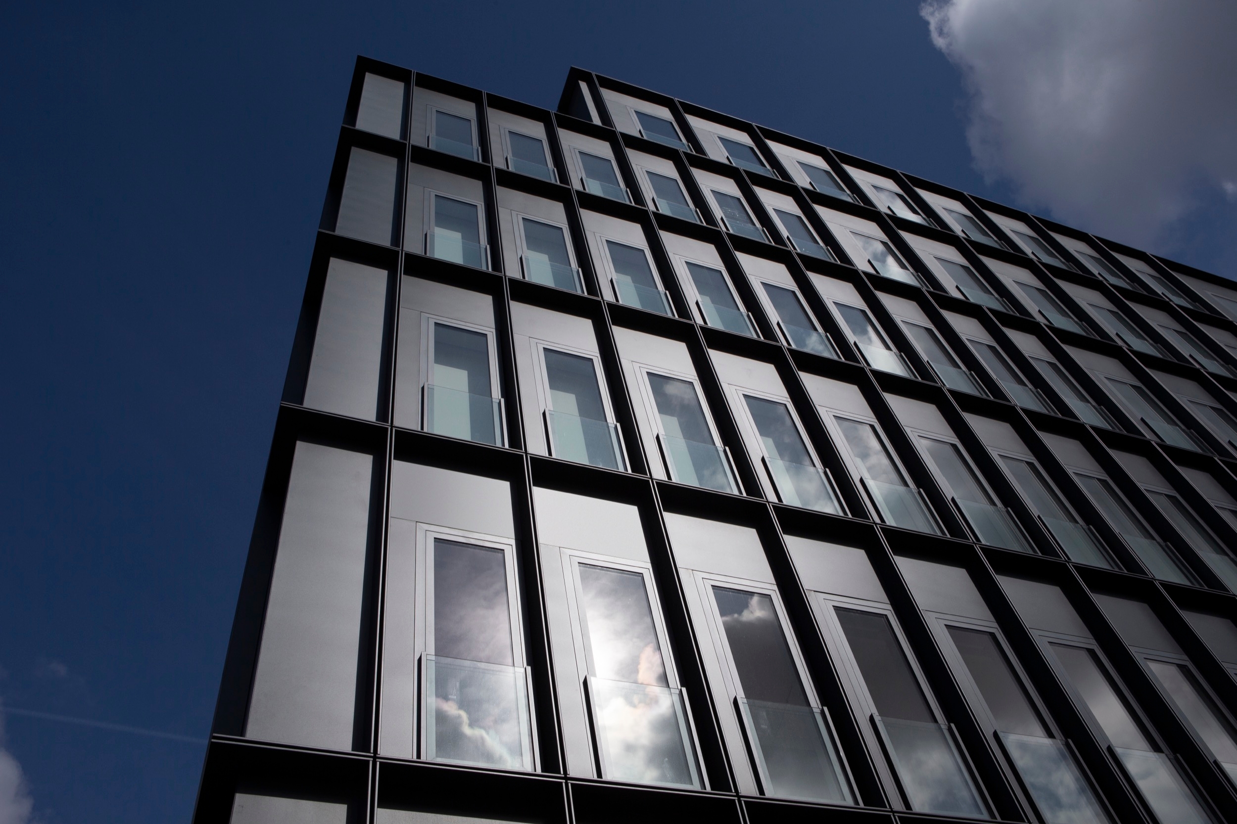 Roller Shades in DC Van Hall Building
