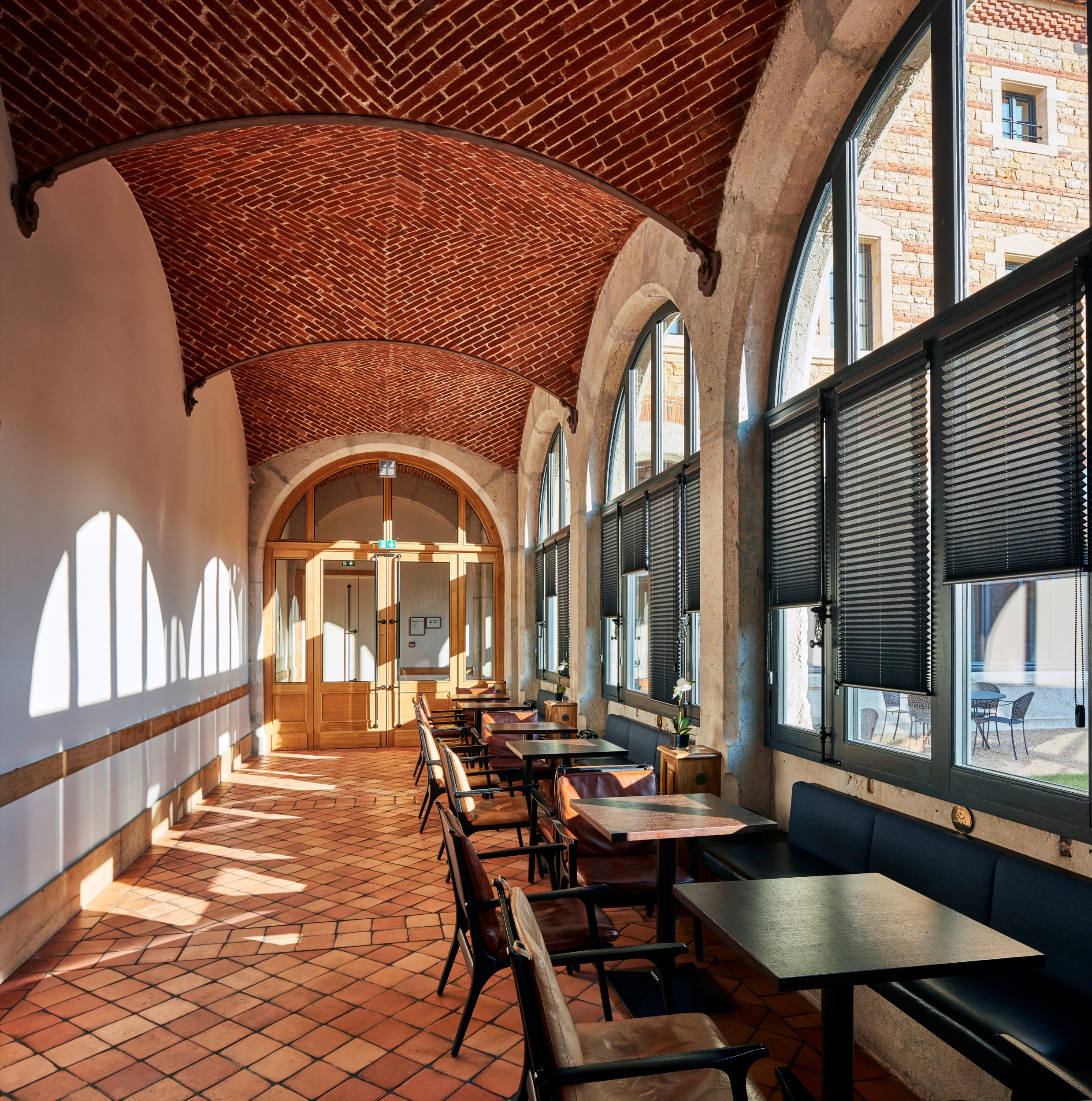 Pleated Shades in Le Fourviére Hotel