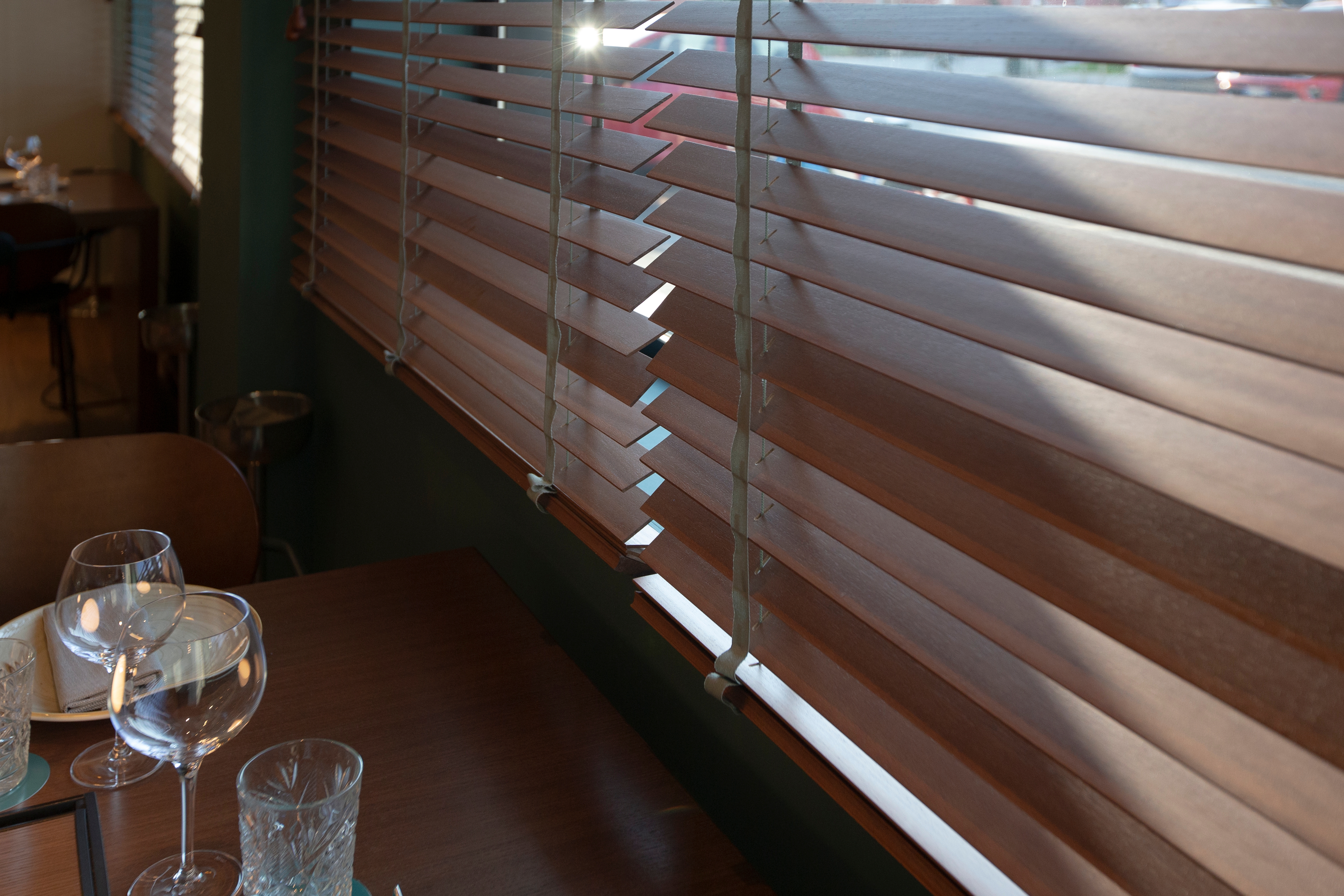 Wooden Venetian Blinds in Meliá Milano Hotel