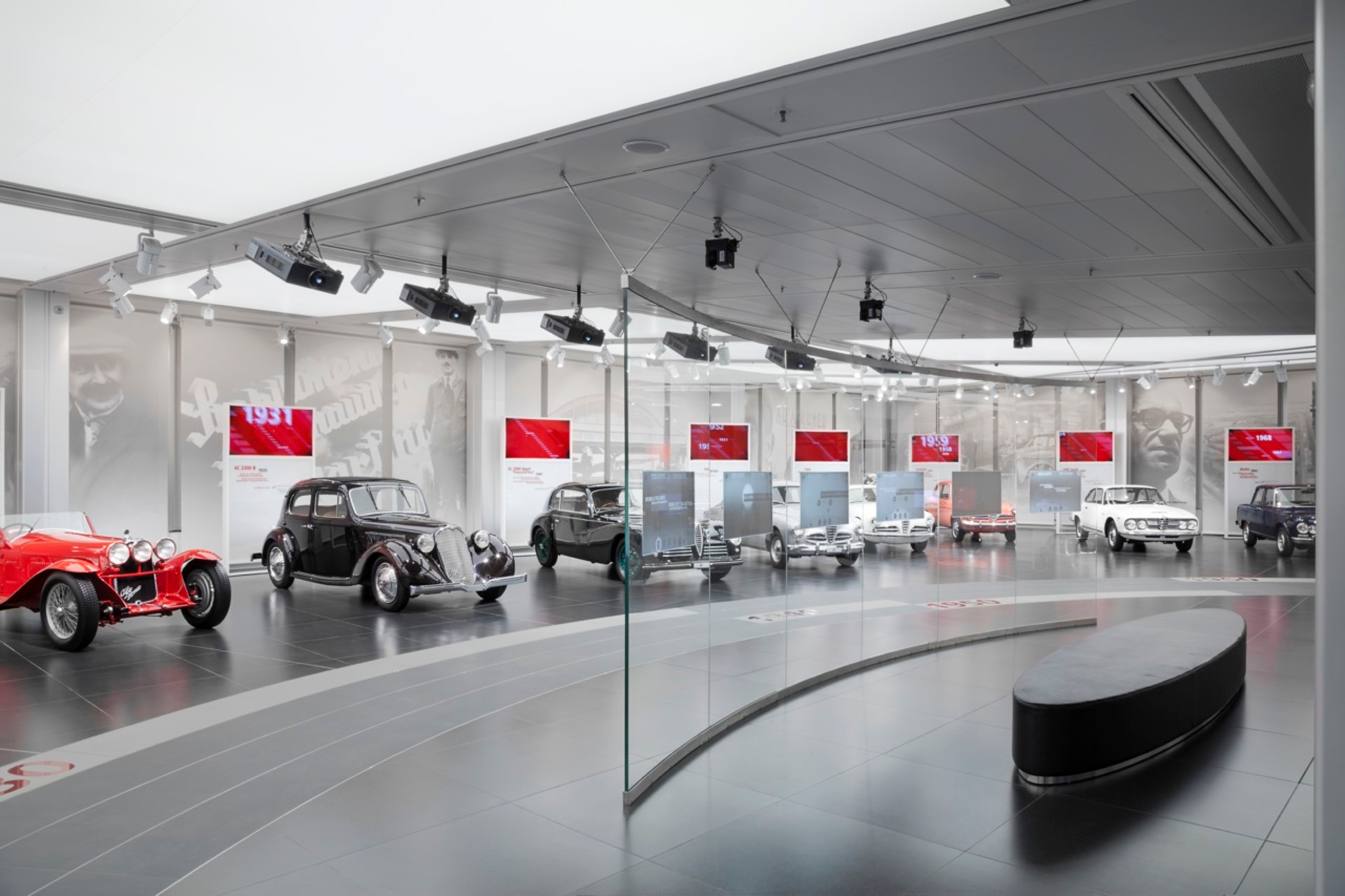 Box Roller Shades in Alfa Romero Museum