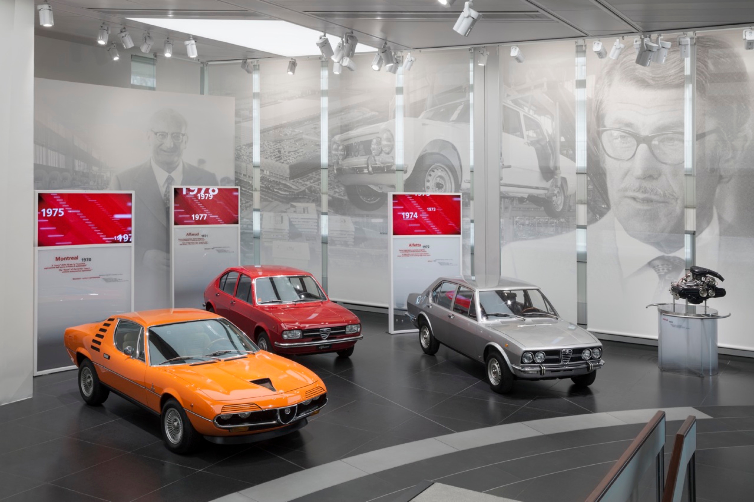 Box Roller Shades in Alfa Romero Museum