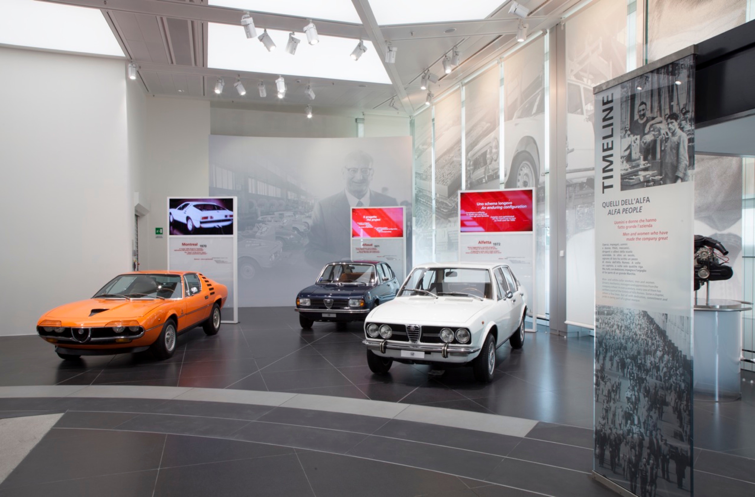 Box Roller Shades in Alfa Romero Museum