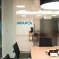 Sliding Glass Panels in Abanca Offices