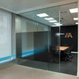 Sliding Glass Panels in Abanca Offices