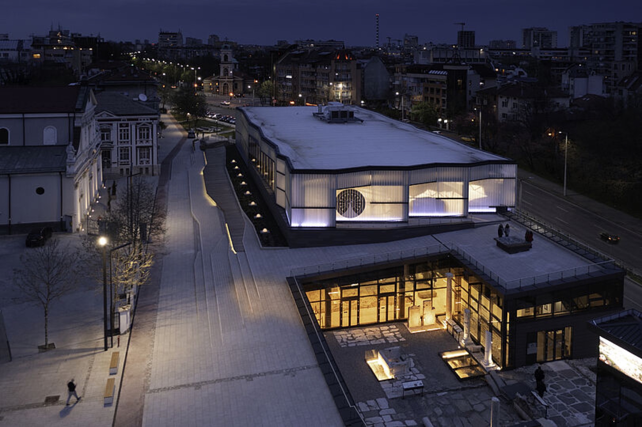Profiled Glass in a Basilica in Plovdiv