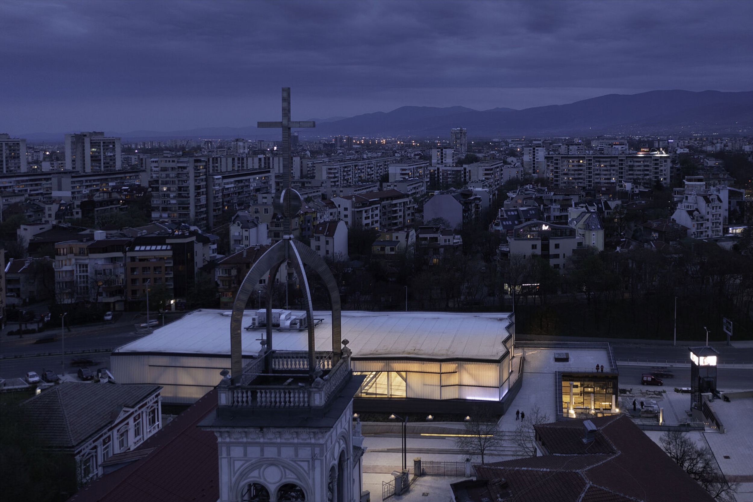 Profiled Glass in a Basilica in Plovdiv