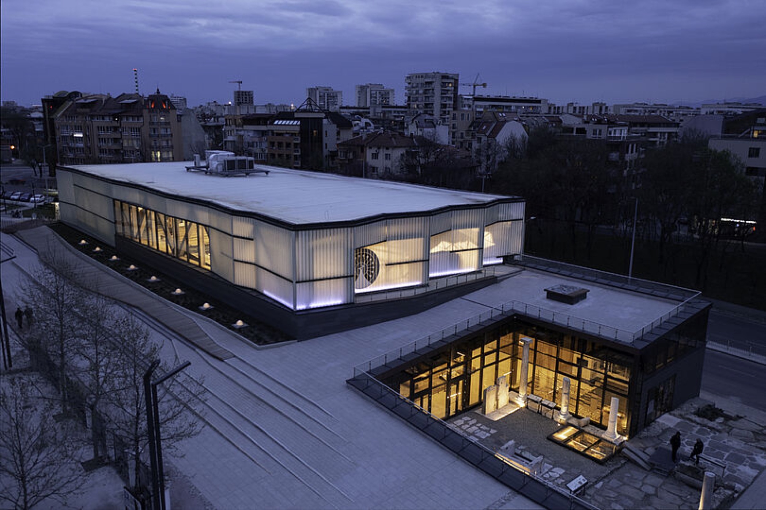 Profiled Glass in a Basilica in Plovdiv
