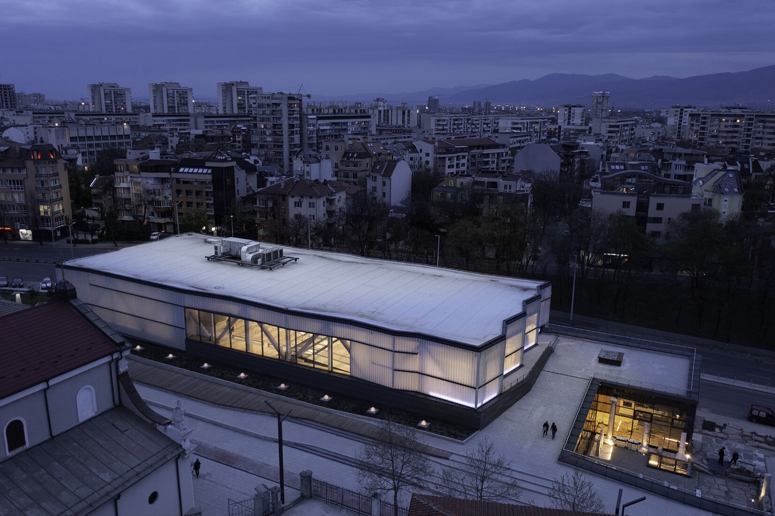 Profiled Glass in a Basilica in Plovdiv