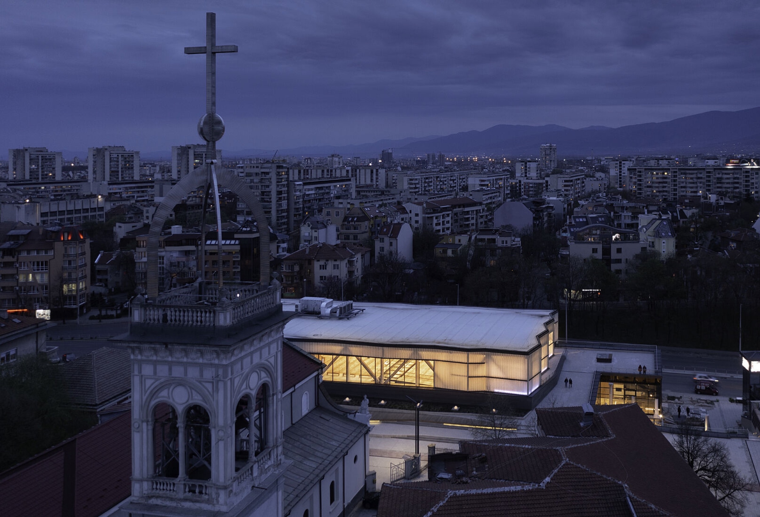 Profiled Glass in a Basilica in Plovdiv