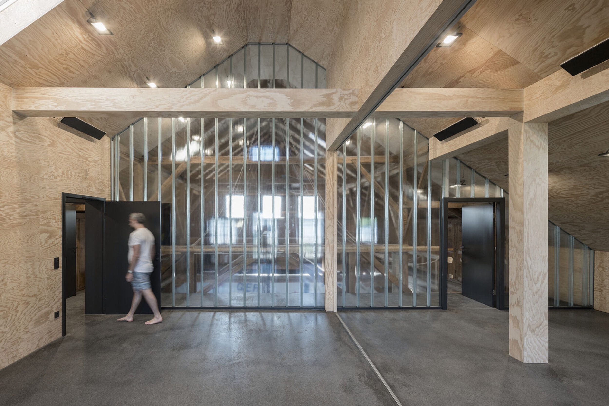 Profiled Glass in a Boathouse in Bavaria