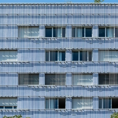 Metal Fabric Facade in Kley Student Residence